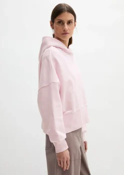 Hoodie relaxed garment-dyed mit recycelter Baumwolle