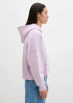 Hoodie relaxed garment-dyed mit recycelter Baumwolle