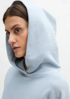 Hoodie relaxed garment-dyed mit recycelter Baumwolle