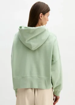 Hoodie relaxed garment-dyed mit recycelter Baumwolle