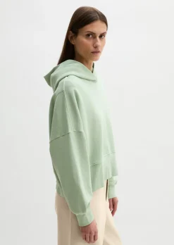 Hoodie relaxed garment-dyed mit recycelter Baumwolle