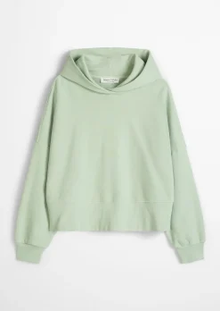 Hoodie relaxed garment-dyed mit recycelter Baumwolle