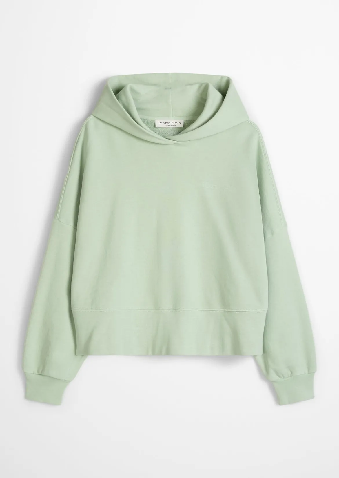 Hoodie relaxed garment-dyed mit recycelter Baumwolle