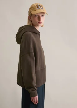 Hoodie relaxed mit breitem Rippbund