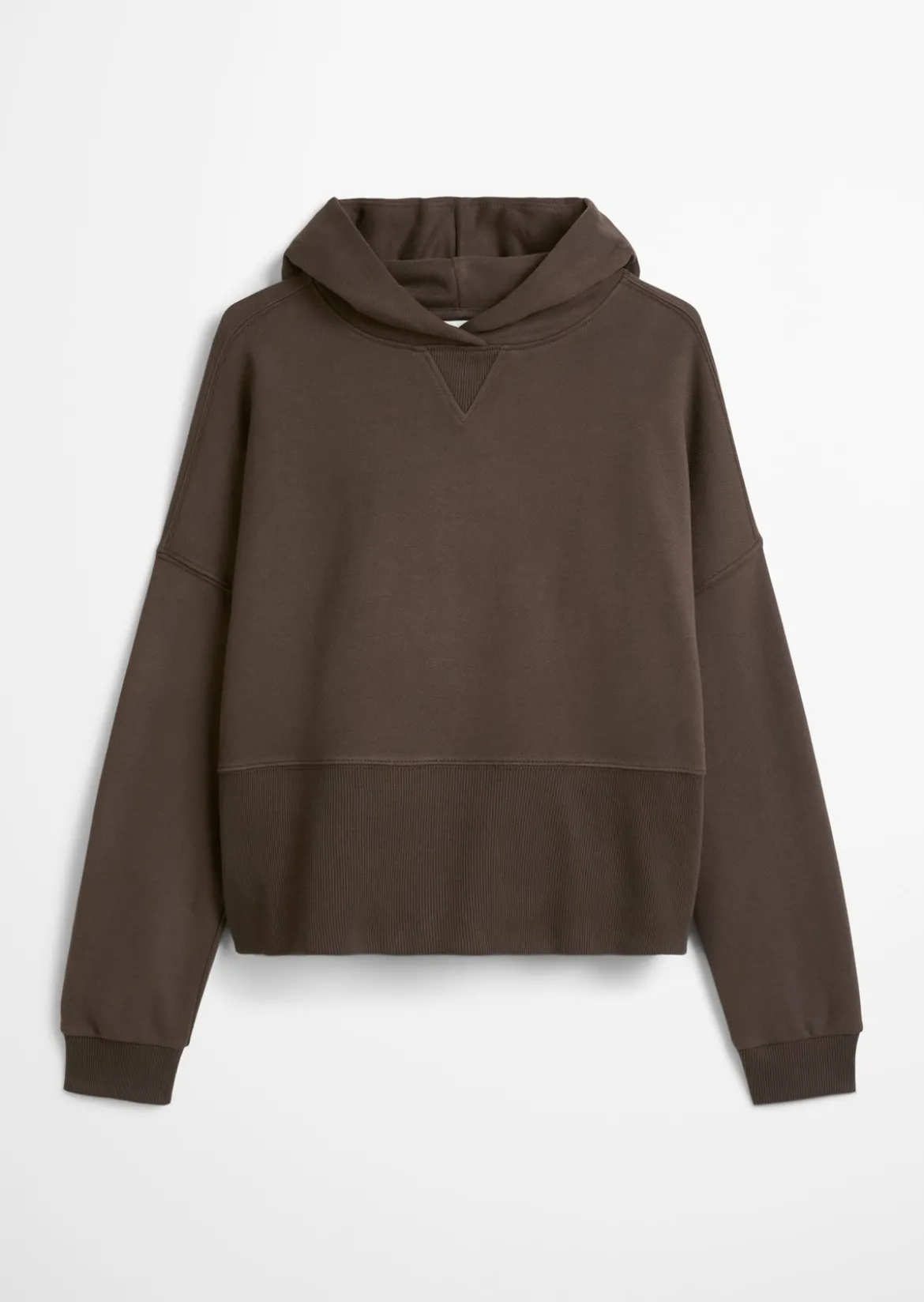 Hoodie relaxed mit breitem Rippbund