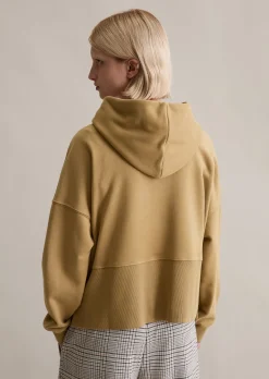 Hoodie relaxed mit breitem Rippbund