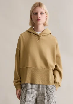 Hoodie relaxed mit breitem Rippbund
