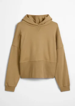 Hoodie relaxed mit breitem Rippbund