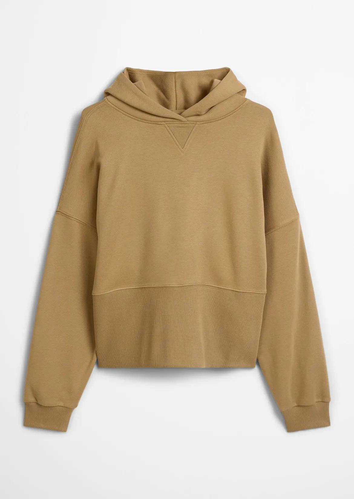 Hoodie relaxed mit breitem Rippbund