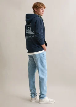 Hoodie relaxed mit großem Rückenprint