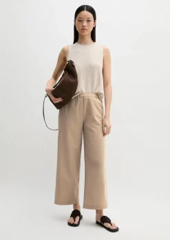 Hose im Culotte-Stil aus Schurwolle-Mix