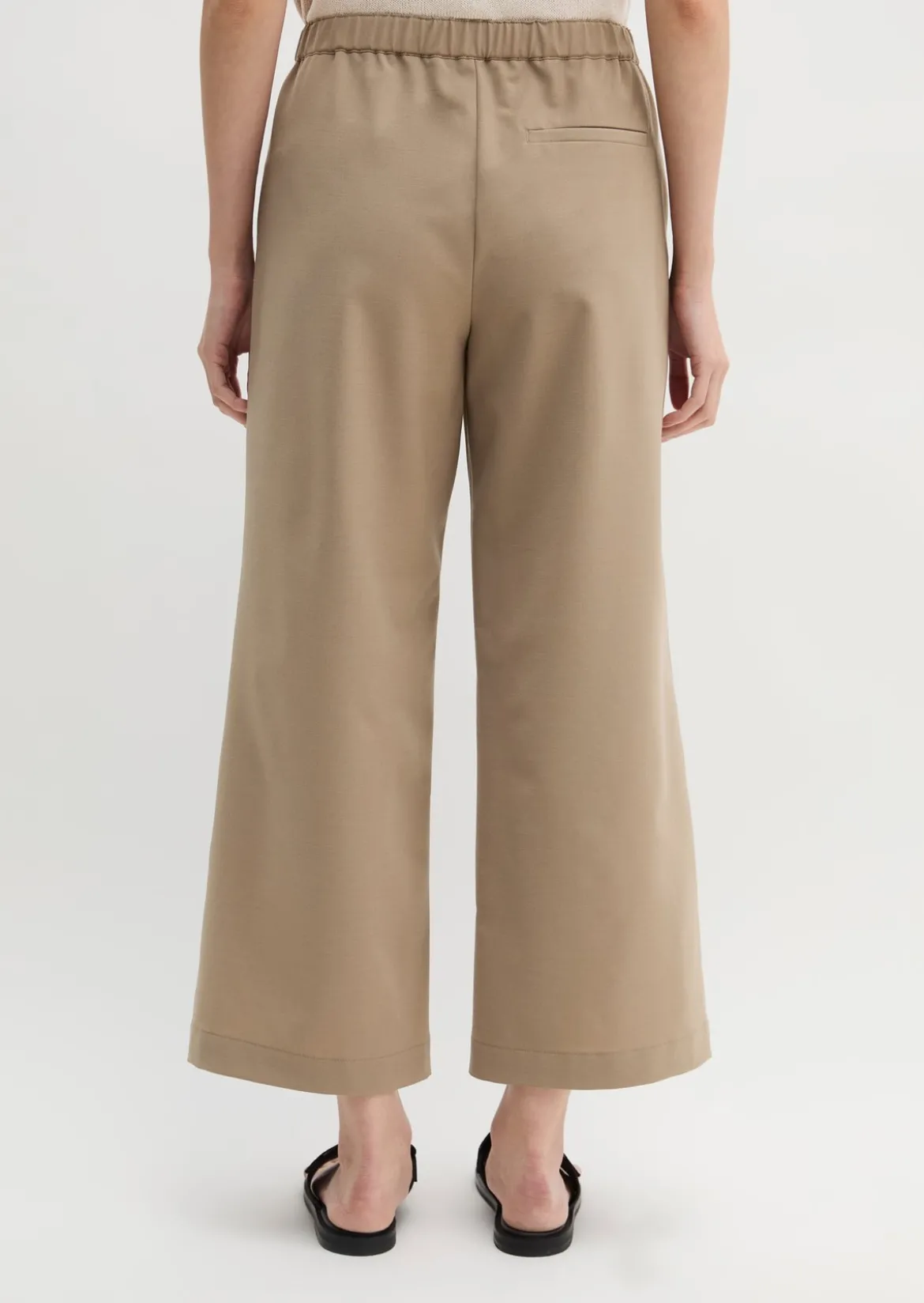 Hose im Culotte-Stil aus Schurwolle-Mix