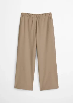 Hose im Culotte-Stil aus Schurwolle-Mix