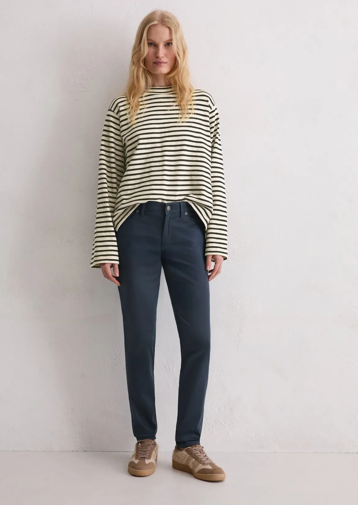 Hose Model Alby slim aus Smooth Sateen Stretch