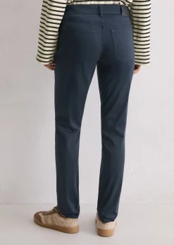 Hose Model Alby slim aus Smooth Sateen Stretch