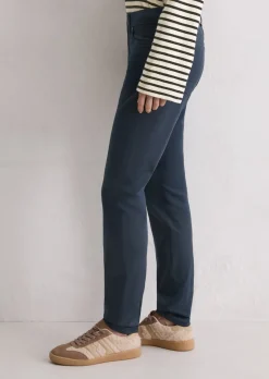 Hose Model Alby slim aus Smooth Sateen Stretch