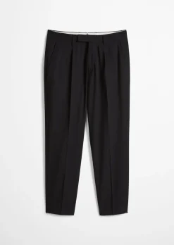 Hose Model Belsbo pleats relaxed aus sommerlichem Woll-Mix