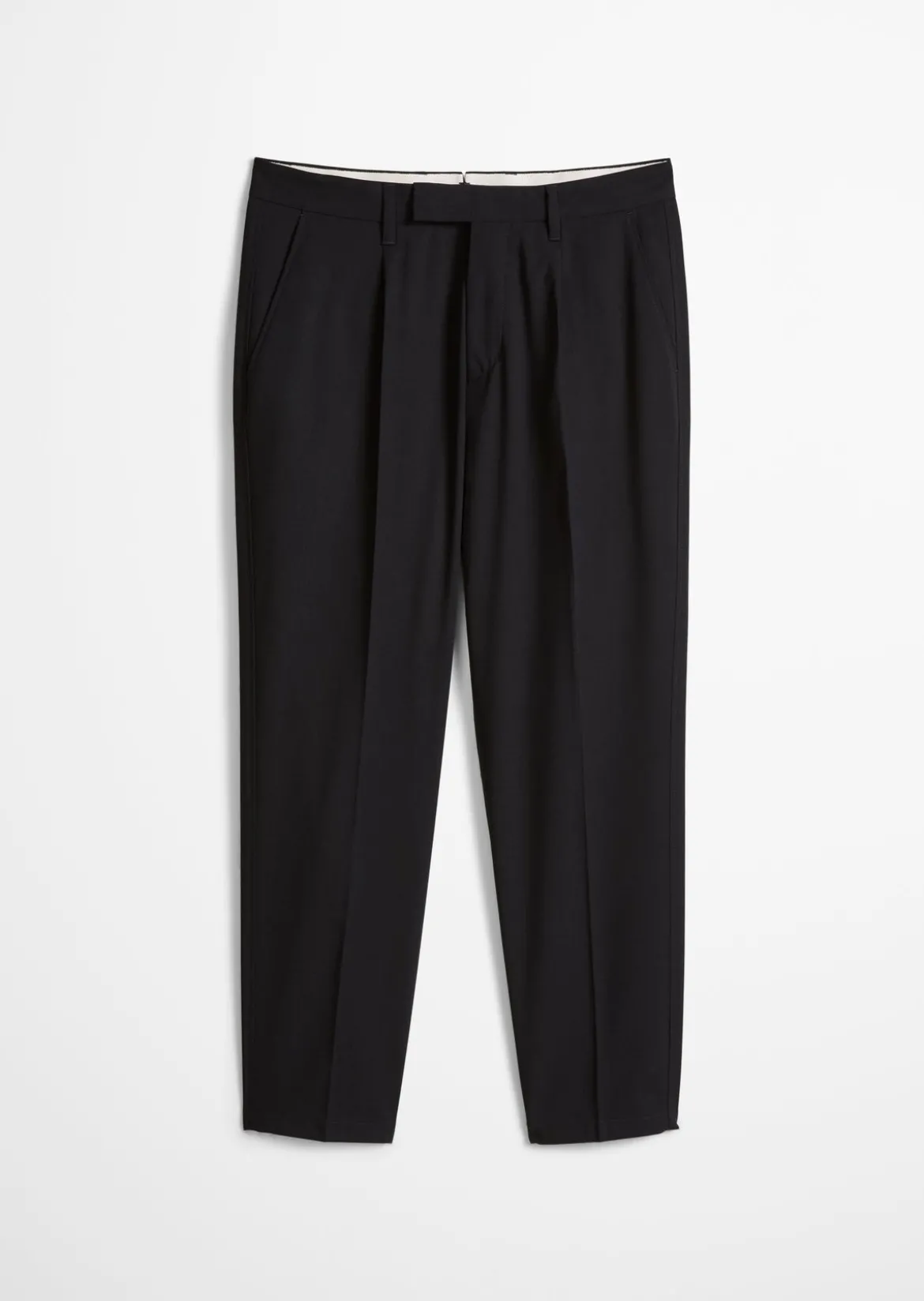 Hose Model Belsbo pleats relaxed aus sommerlichem Woll-Mix