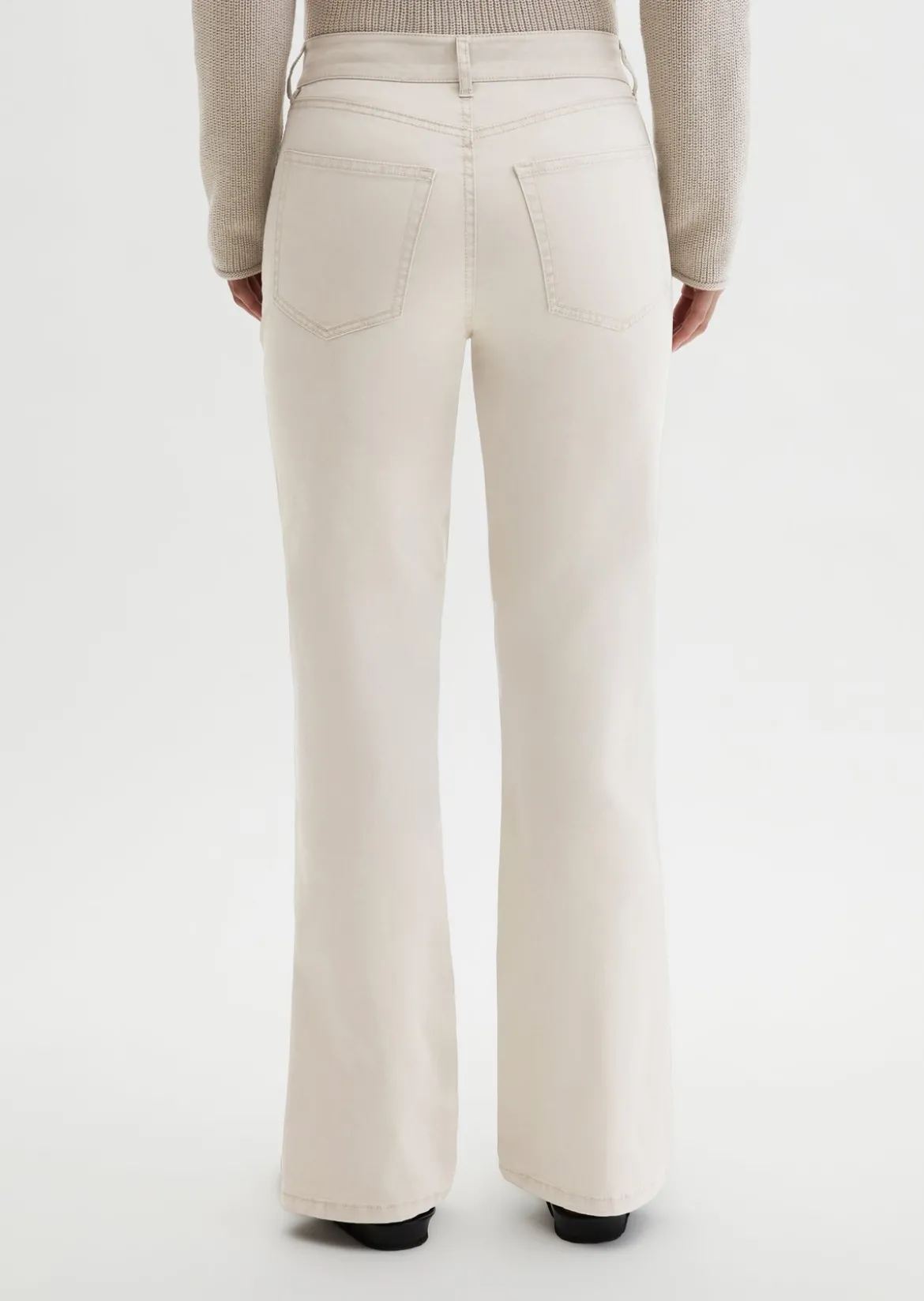 Hose Model Kiruna flared aus Brushed Cotton Twill