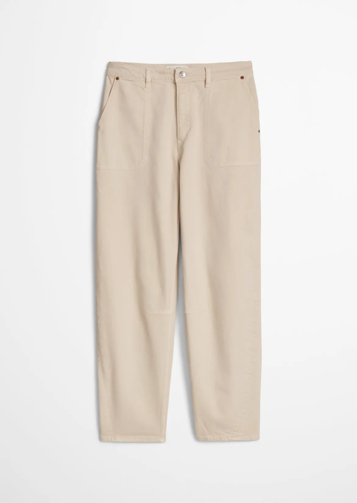 Hose Model Lara barrel cropped aus Organic Cotton Stretch