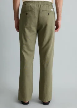 Hose Model Malte relaxed aus Bio-Baumwolle und Leinen
