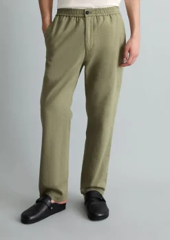 Hose Model Malte relaxed aus Bio-Baumwolle und Leinen