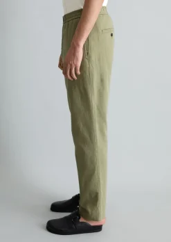 Hose Model Malte relaxed aus Bio-Baumwolle und Leinen