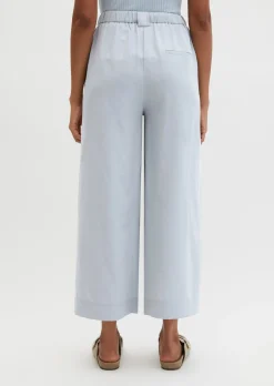 Hose Model Margo wide aus Lyocell-Leinen-Mix