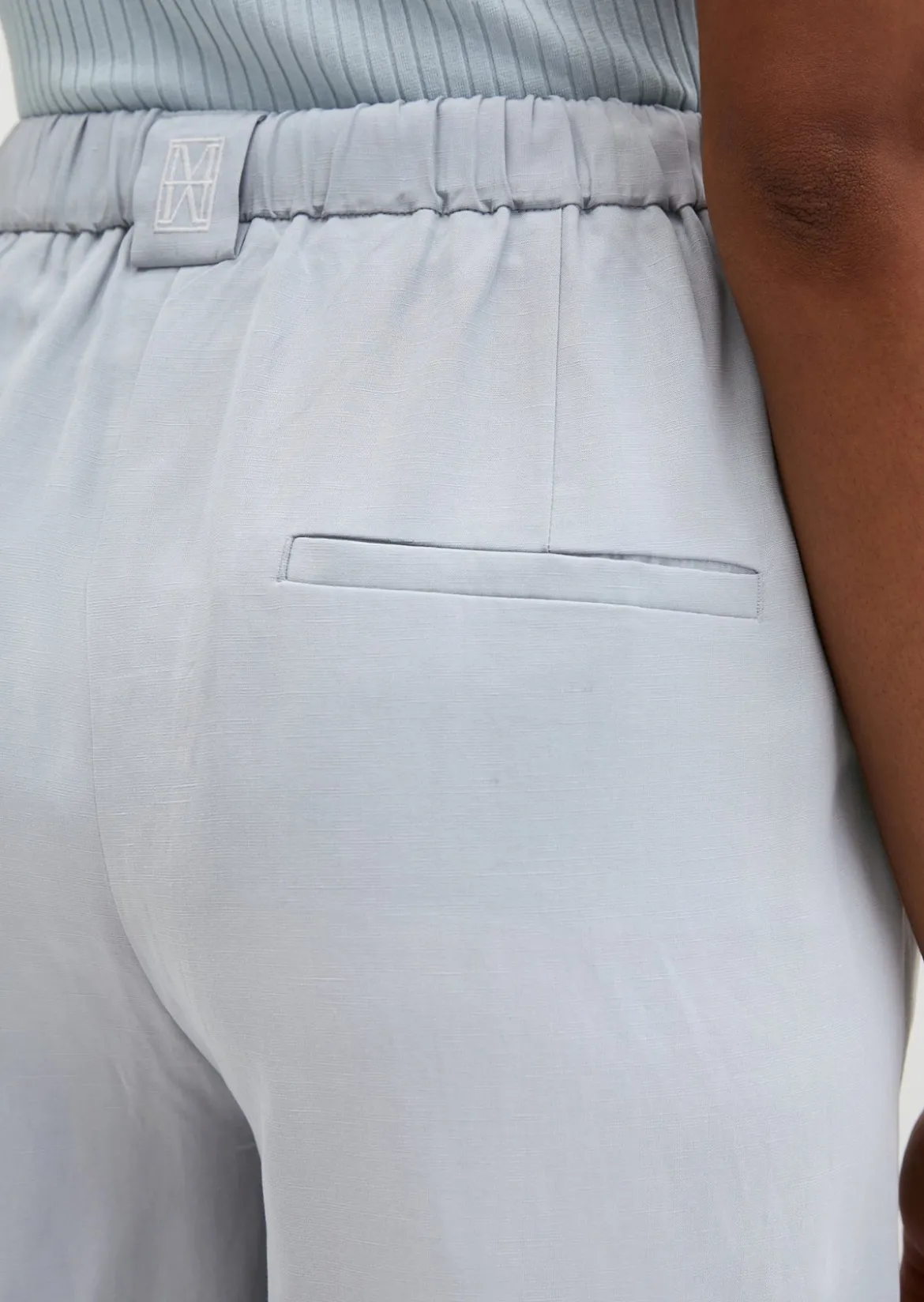 Hose Model Margo wide aus Lyocell-Leinen-Mix