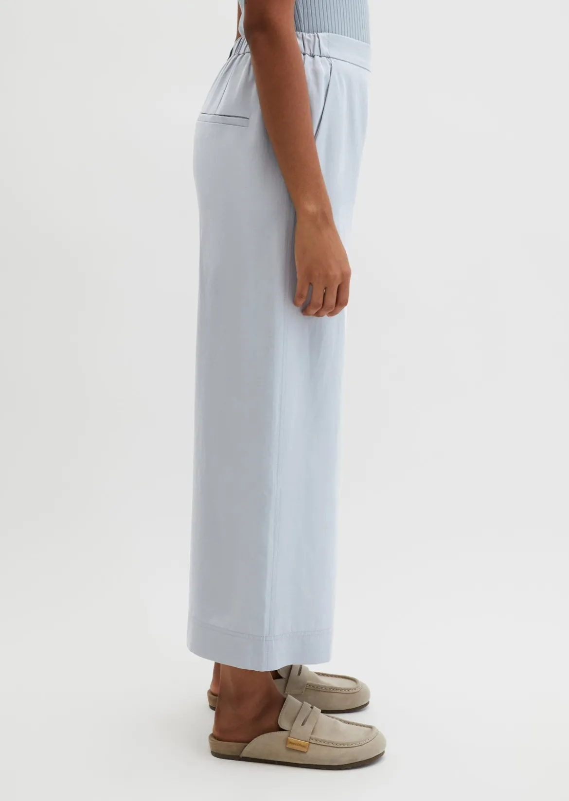 Hose Model Margo wide aus Lyocell-Leinen-Mix