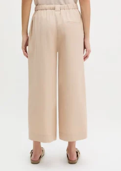 Hose Model Margo wide aus Lyocell-Leinen-Mix