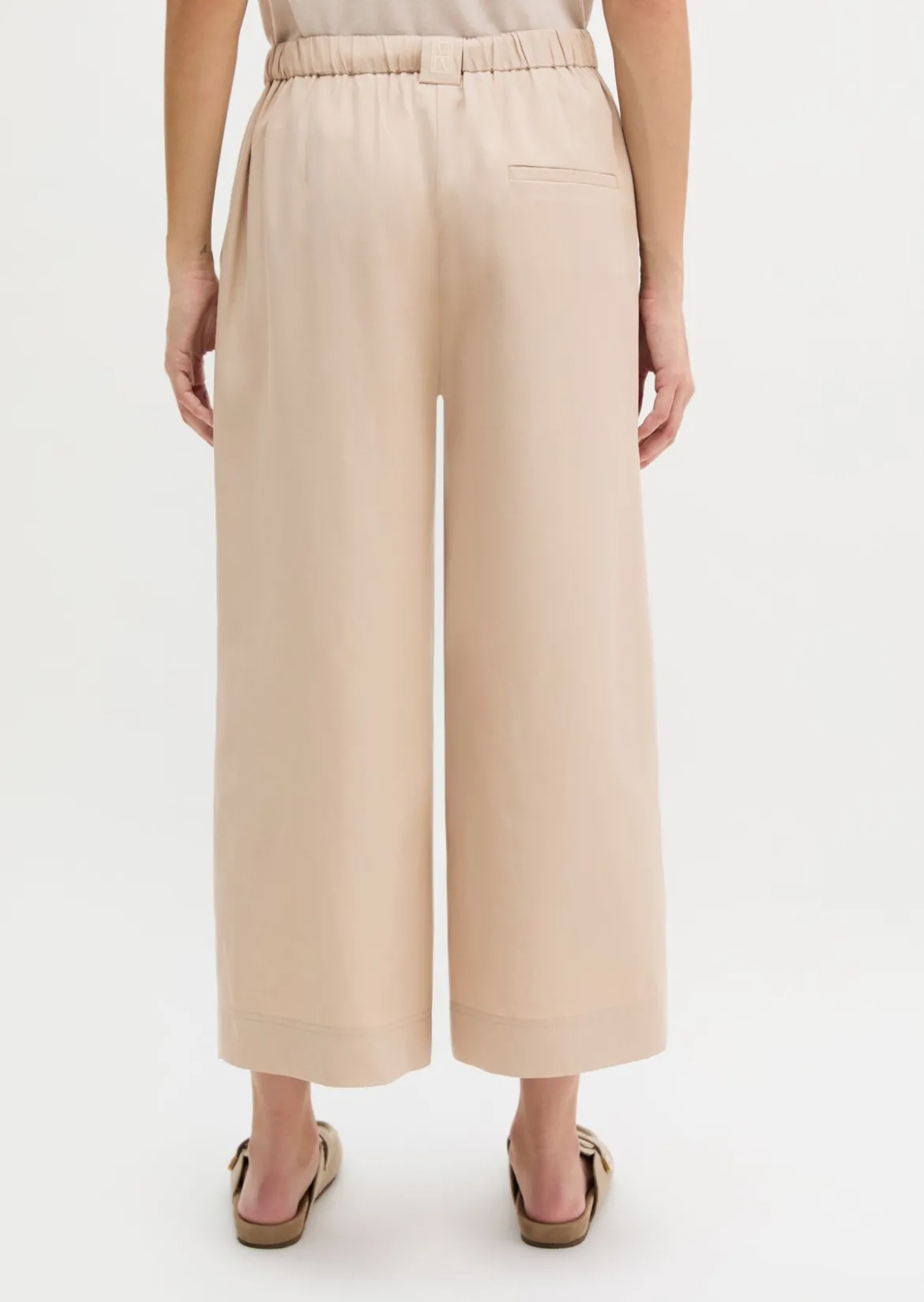 Hose Model Margo wide aus Lyocell-Leinen-Mix