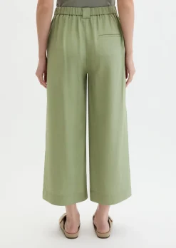 Hose Model Margo wide aus Lyocell-Leinen-Mix