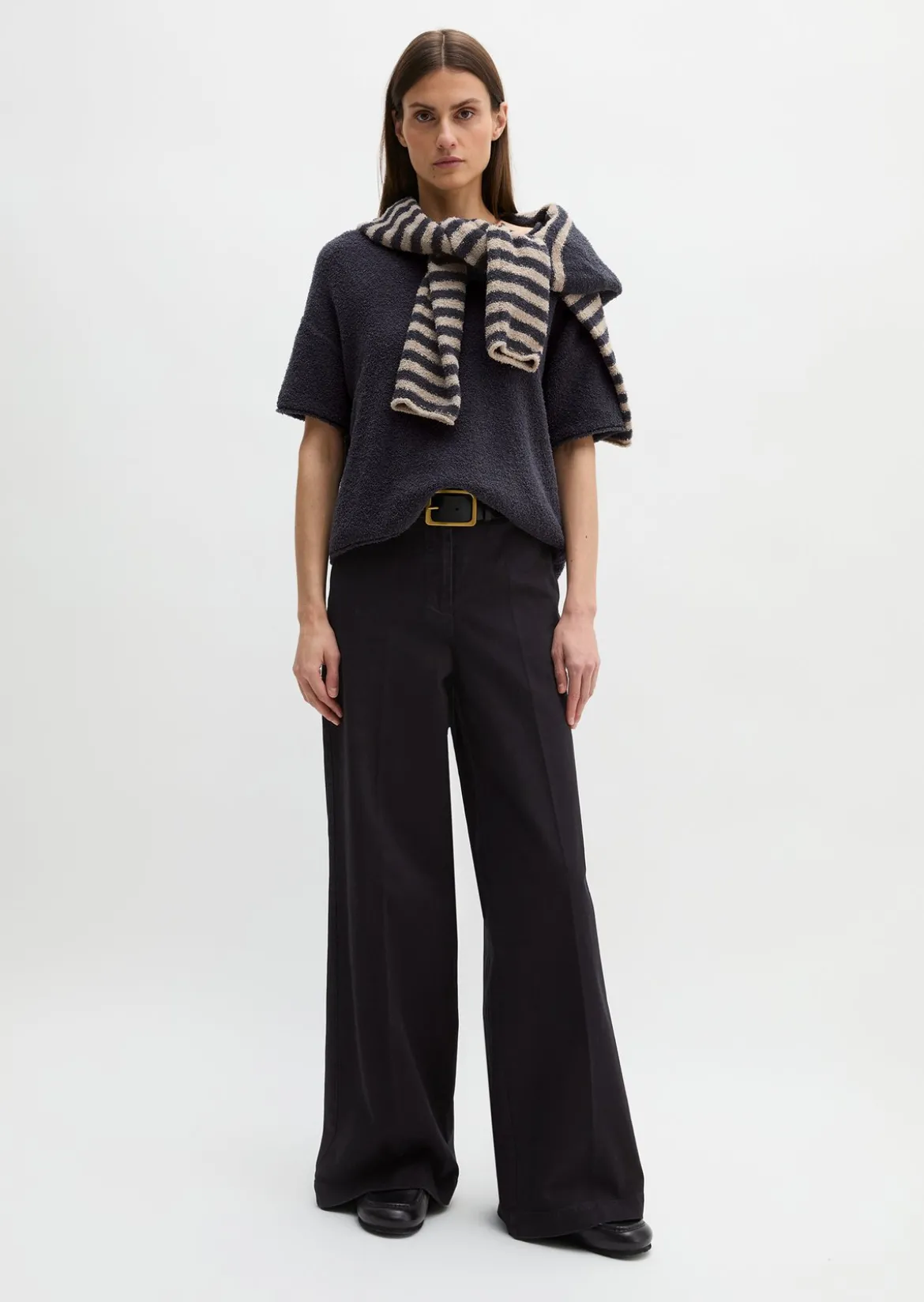 Hose Model Margo wide aus Organic Cotton-Twill
