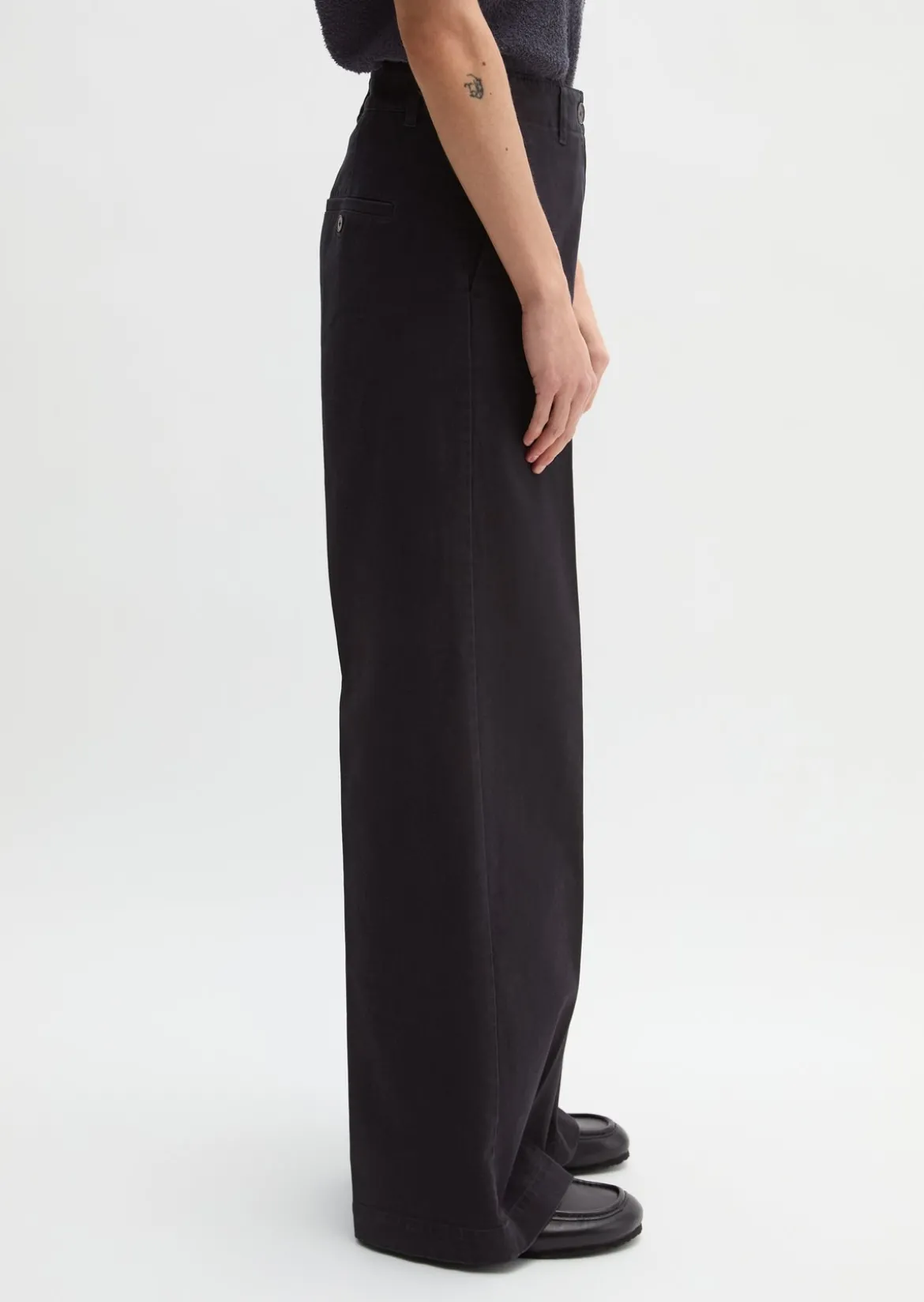 Hose Model Margo wide aus Organic Cotton-Twill