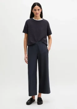 Hose Model Margo wide aus Lyocell-Leinen-Mix
