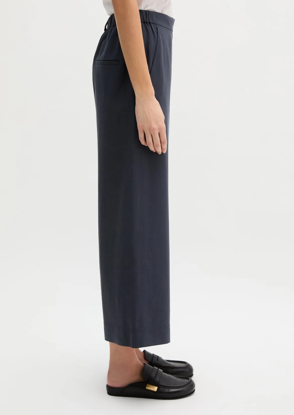 Hose Model Margo wide aus Lyocell-Leinen-Mix