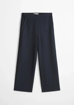 Hose Model Margo wide aus Lyocell-Leinen-Mix