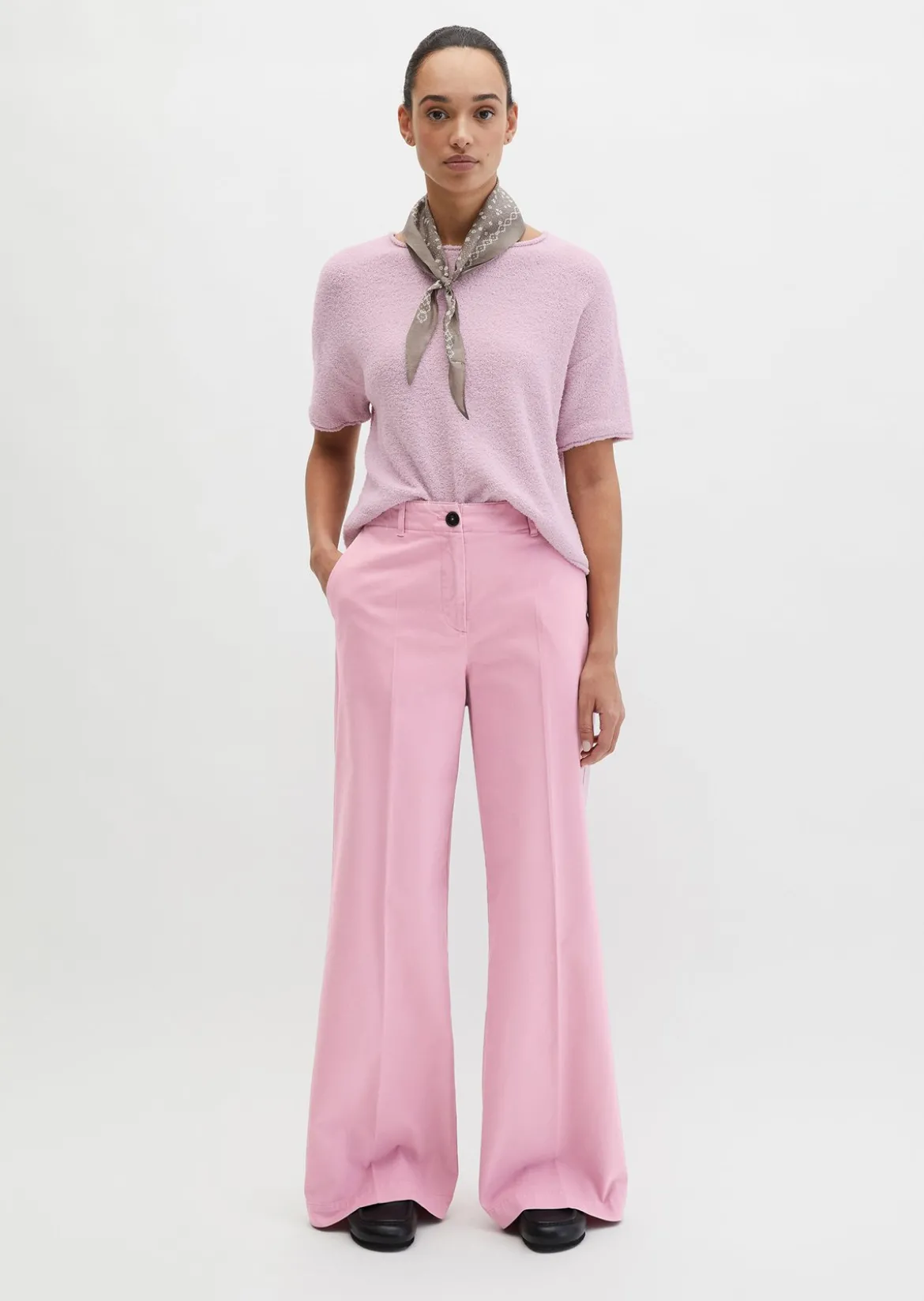 Hose Model Margo wide aus Organic Cotton-Twill