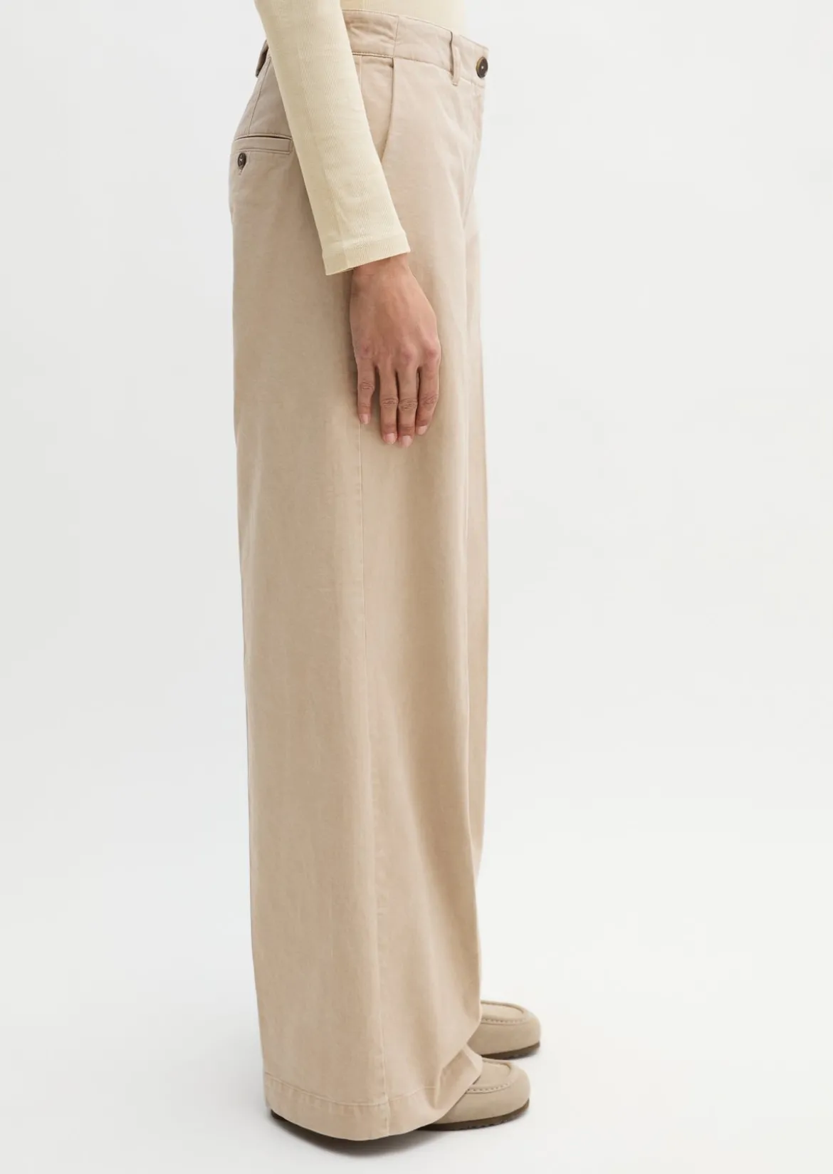 Hose Model Margo wide aus Organic Cotton-Twill