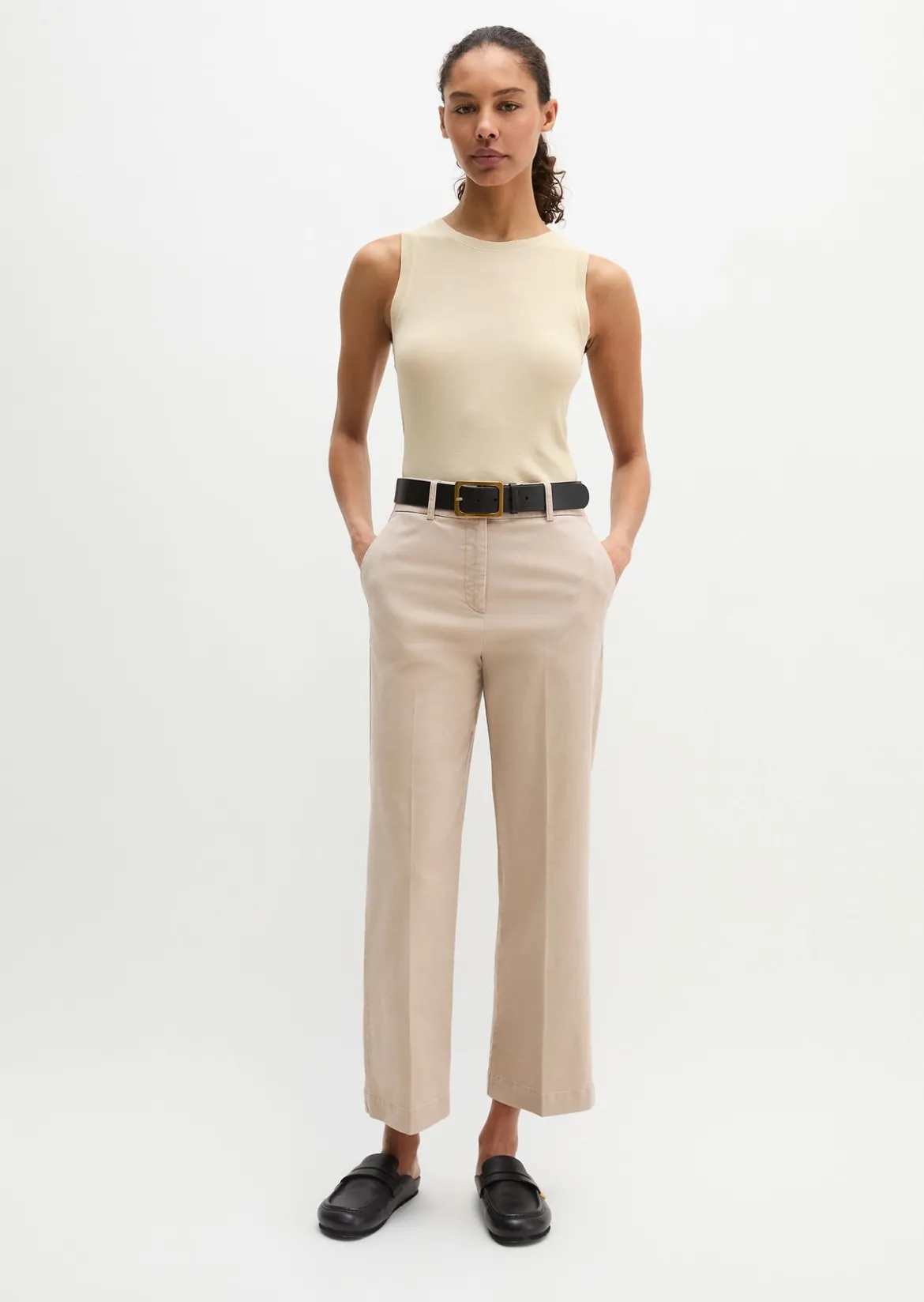Hose Model Mea straight aus Organic Cotton-Twill