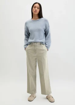 Hose Model Mea straight aus Organic Cotton-Twill