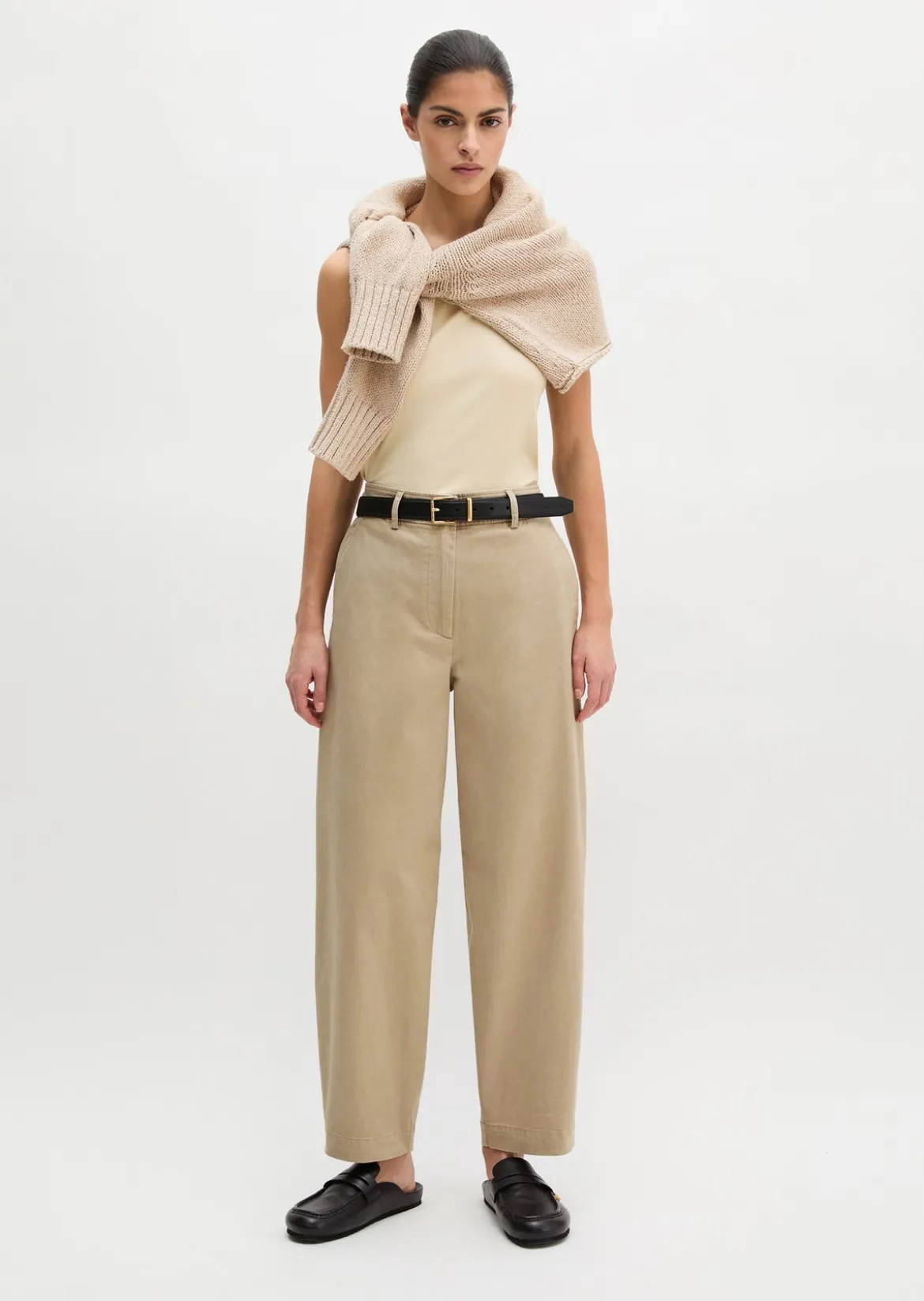 Hose Model Minu barrel aus Organic Cotton-Twill