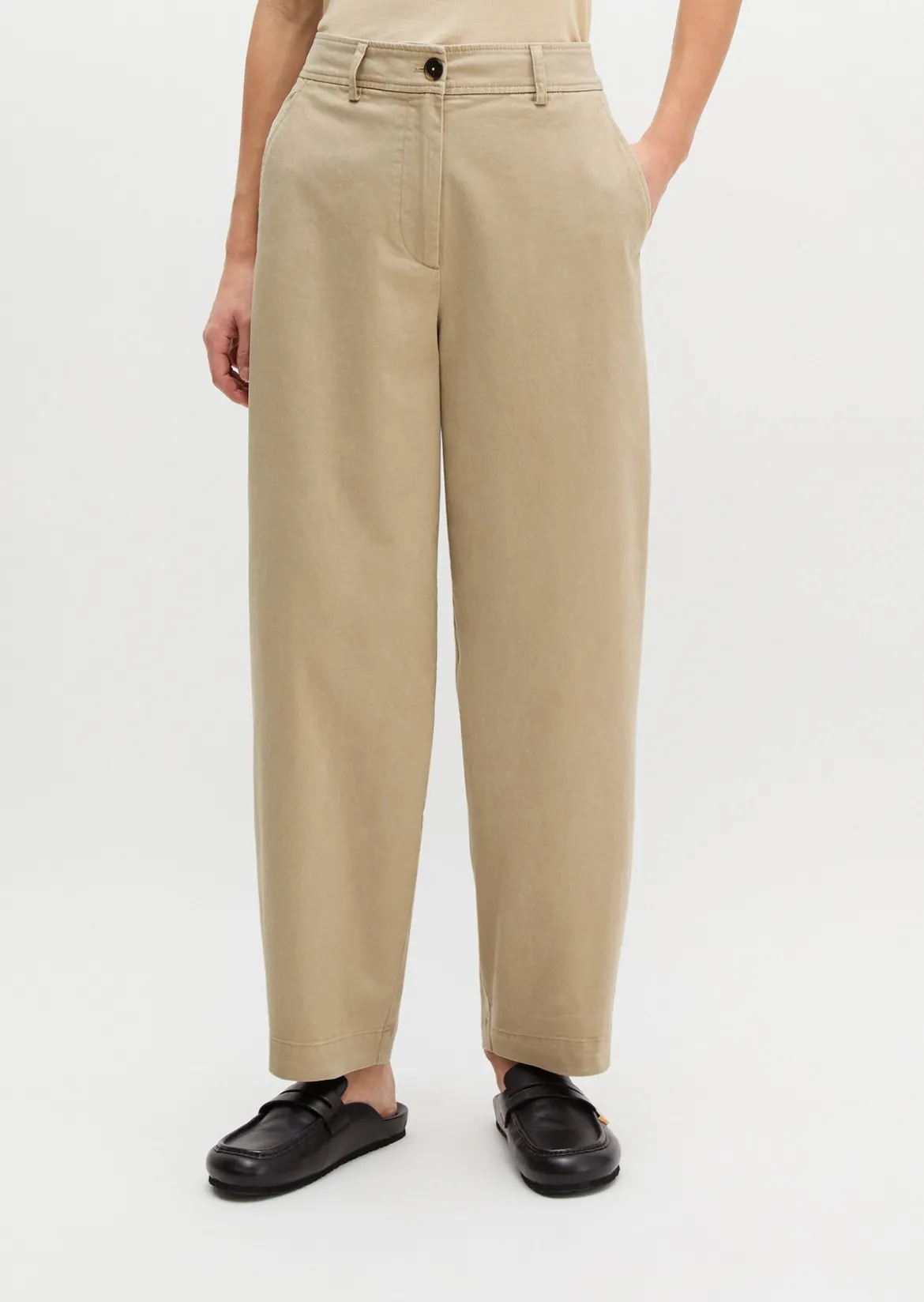 Hose Model Minu barrel aus Organic Cotton-Twill