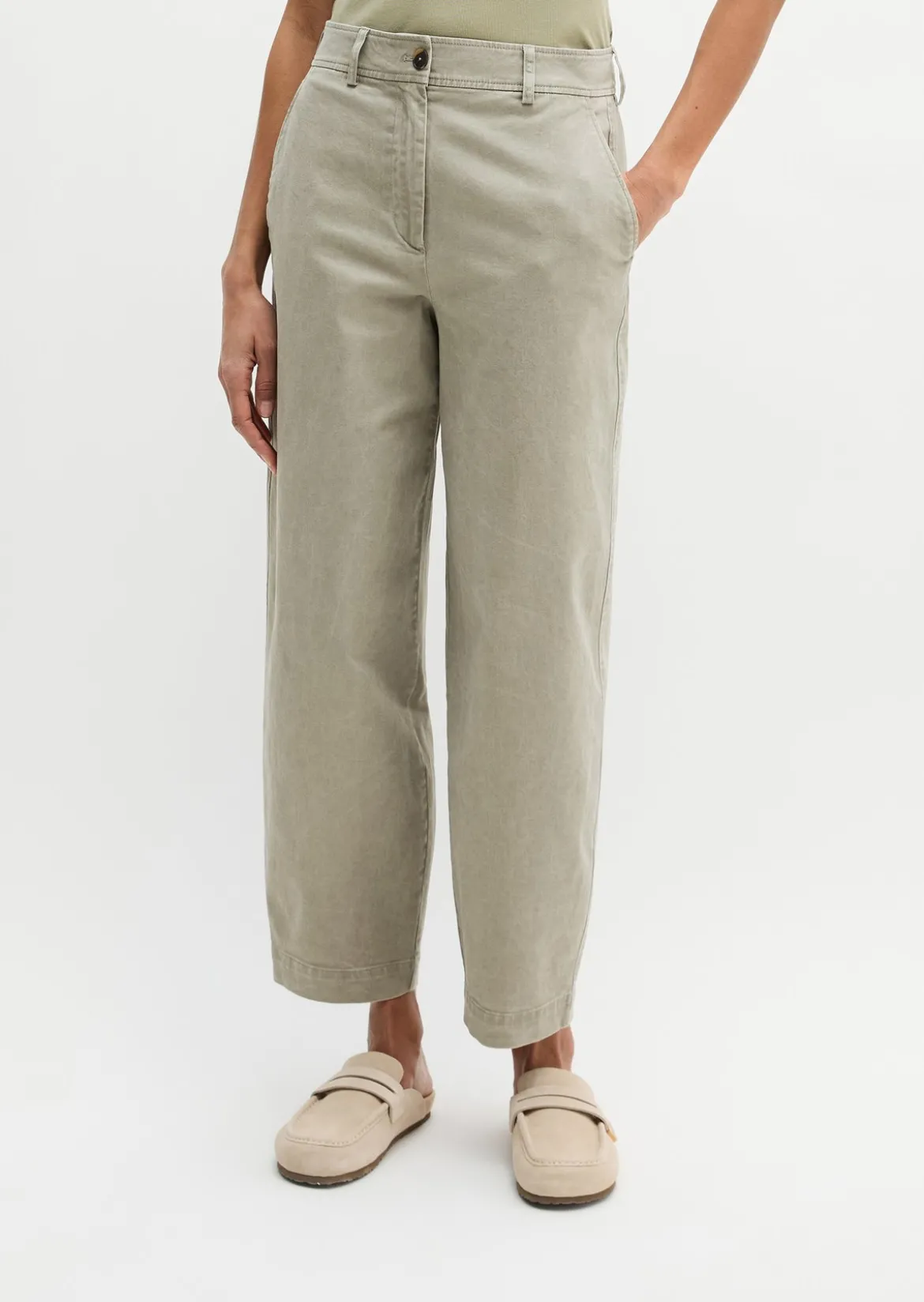 Hose Model Minu barrel aus Organic Cotton-Twill