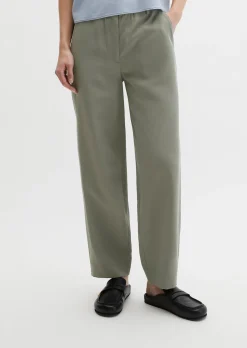 Hose Model Minu barrel aus Lyocell-Leinen-Mix