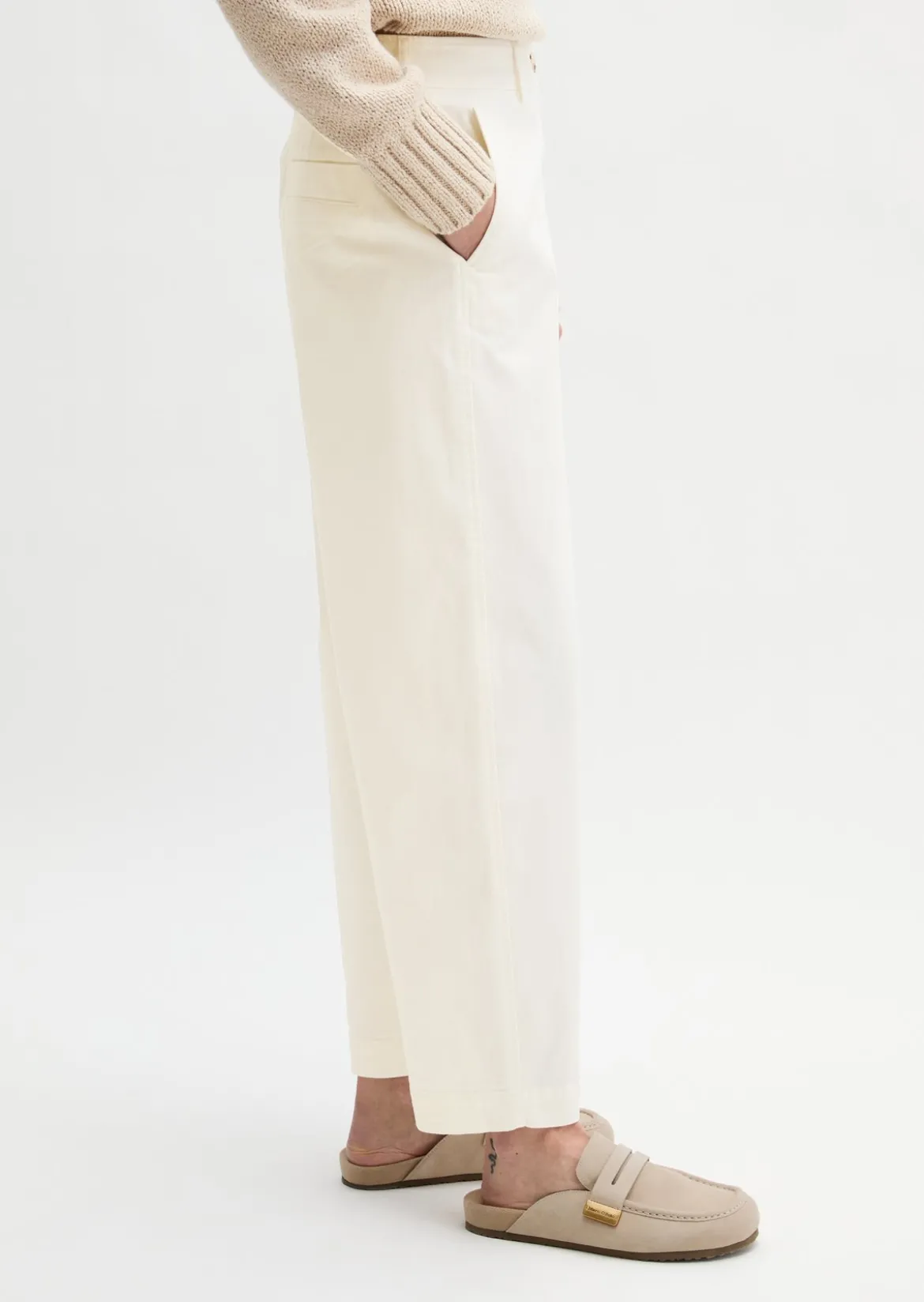 Hose Model Minu barrel aus Organic Cotton-Twill