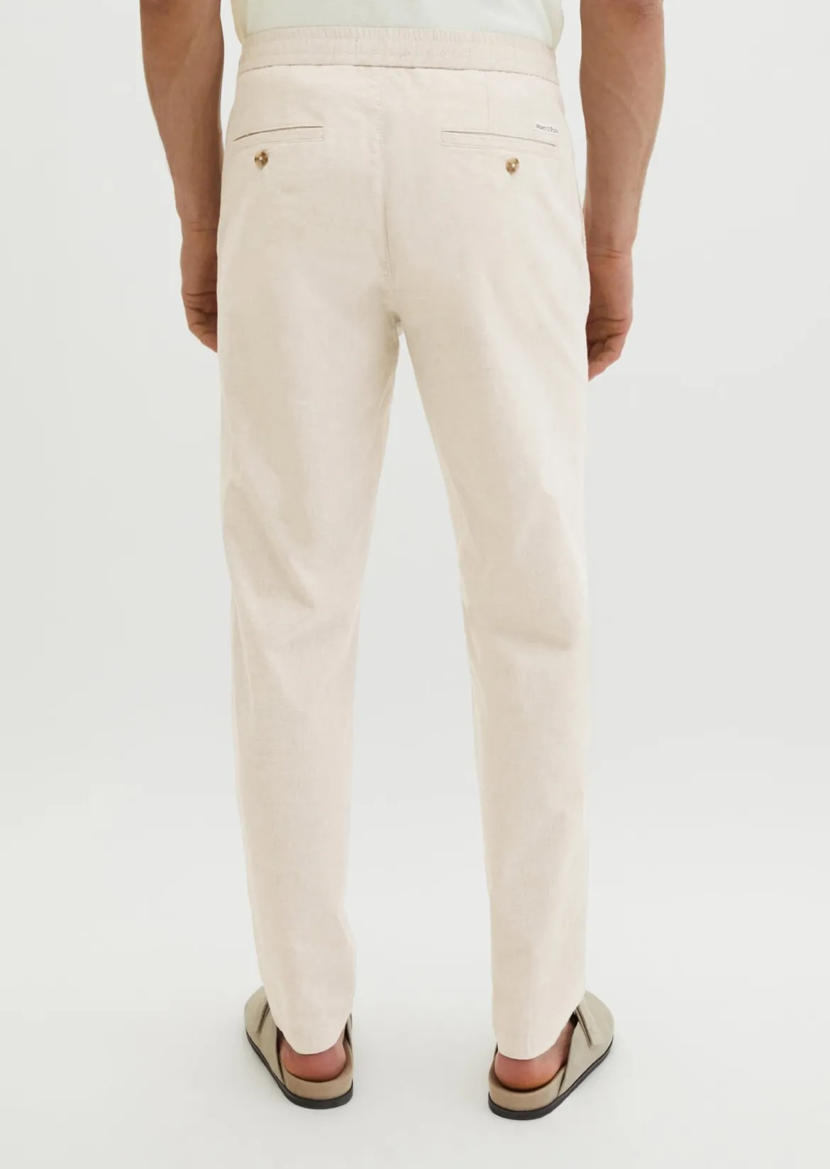 Hose Model Morot Jogger tapered aus Bio-Baumwoll-Leinen-Mix