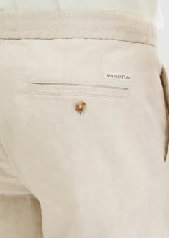Hose Model Morot Jogger tapered aus Bio-Baumwoll-Leinen-Mix