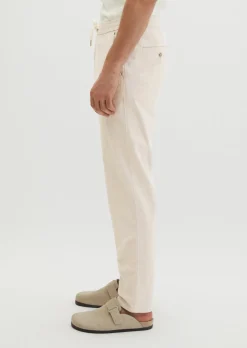 Hose Model Morot Jogger tapered aus Bio-Baumwoll-Leinen-Mix